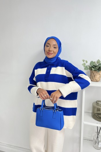 Saks Gömlek Yaka Çizgili Takım