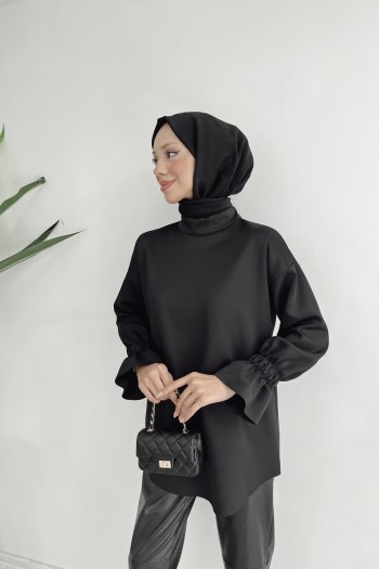 Siyah Asira Tunik