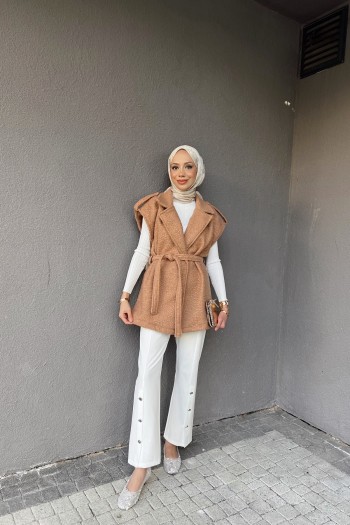 Camel Buklet Yelek