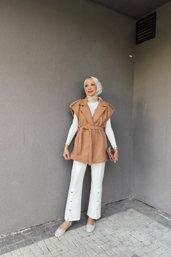 Camel Buklet Yelek