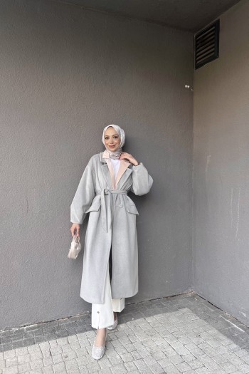 Gri Kaşe Kaban