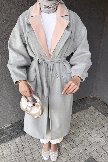 Gri Kaşe Kaban