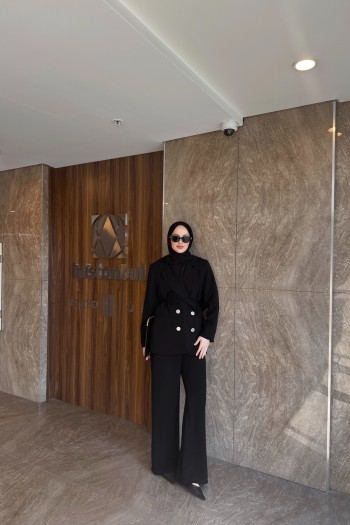 Siyah Bonica Blazer Takım